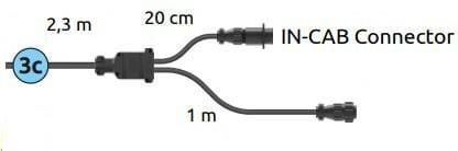 Pièces agricoles - Pièce Pulvérisateur - Câble de connecteur de cabine Monitor-IN 3,3 m