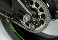 Pions de bras oscillant R&G RACING avec platine noir Kawasaki SX10R