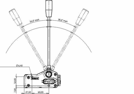 Pièces agricoles - Hydraulique - Levier unique avec anti-retour