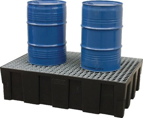 Pièces agricoles - Outils atelier - Bac de vidange polyéthylène [hdpe] noir 224L capacité 600kg 1205x805x330mm Cemo