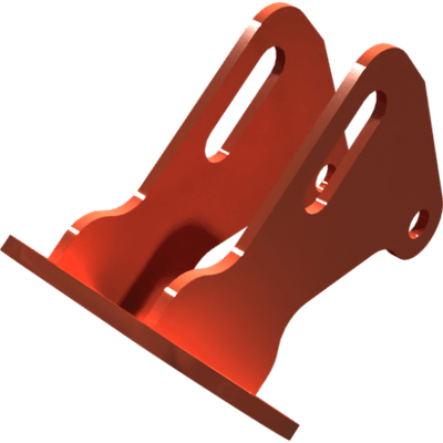 Pièces agricoles - Pièce divers - support verin soudé -peint-