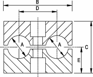 Pièces agricoles - Hydraulique - Collier de serrage complet 38x38 (5)