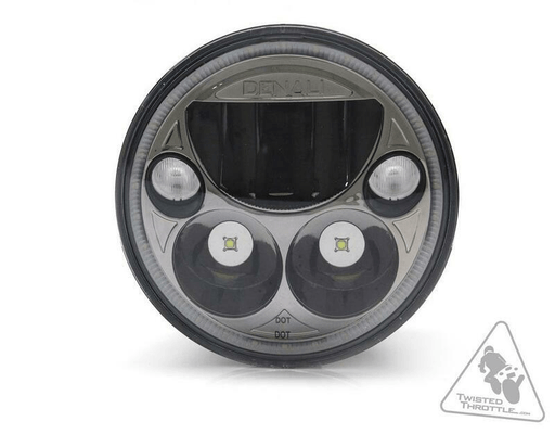 Pièces Quad & Motos - Equipement véhicule - Phare DENALI M5 LED Ø145mm noir chrome