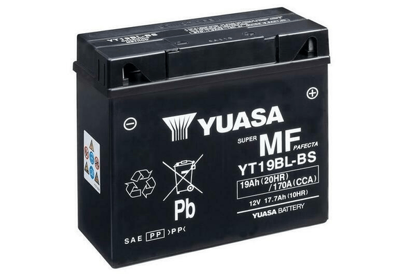 Pièces Quad & Motos - Electrique - Batterie YUASA sans entretien avec pack acide - YT19BL-BS