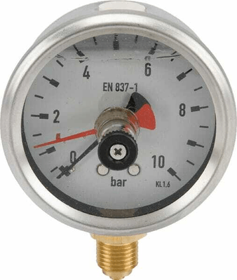 Pièces agricoles - Hydraulique - Manomètre avec aiguille mém.