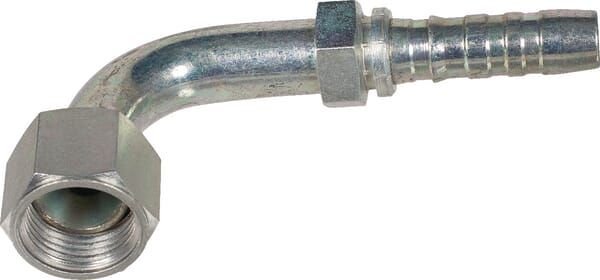 Pièces agricoles - Hydraulique - Racc. à sertir DN16-1"1/16 JIC 90°