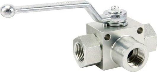 Pièces agricoles - Hydraulique - Robinet à boisseau sphérique 3/2-L - 1/2" BSP
