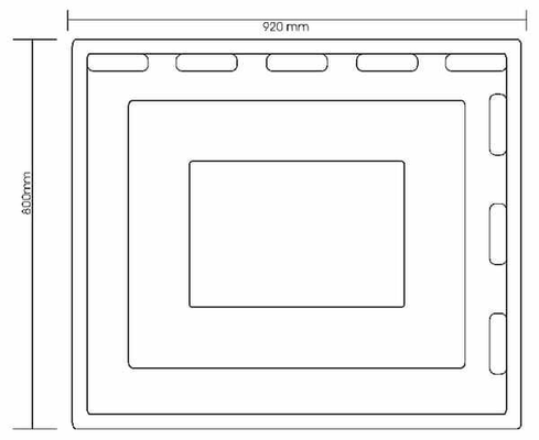 Pièces agricoles - Cloture,Jardin & Sylviculture - Plaque à porcs 92x80cm