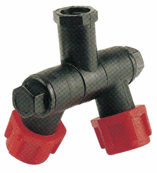 Pièces agricoles - Pièce Pulvérisateur - Porte-buses 1/4" + 3/8" Ecrou