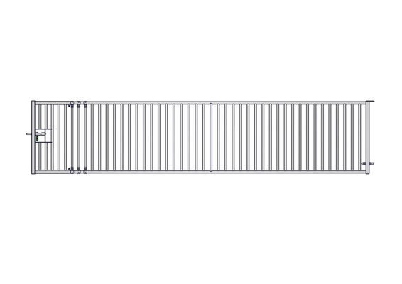 Accessoires et options matériel  - Matériel d'élevage - autre - PACK DE 6 PORTES CHEVRE EXTENSIBLE BARREAUDEE DE 5M/5.30M