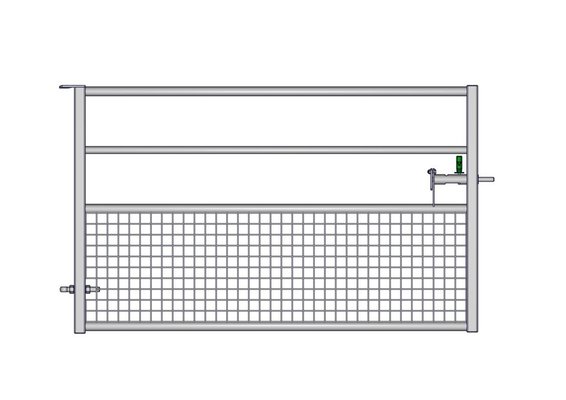 Materiels - Accessoires 100Kg-200Kg - PACK DE 7 PORTE HERBAGE SEMI-GRILLAGEE L.2.14M