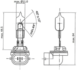 Pièces agricoles - Eclairage - Ampoule 12V 37.5W PGJ13