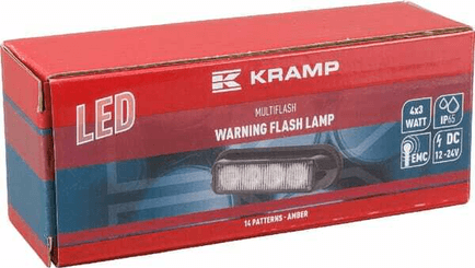 Pièces agricoles - Eclairage - Avertisseur flash LED orange 4x3W 12/24V