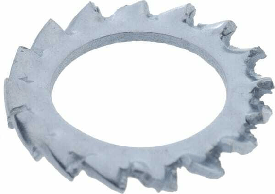 Pièces agricoles - Fasteners - Rondelle frein dentelée M12x20.5x1mm, Acier zingué DIN 6798 Kramp
