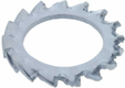 Rondelle frein dentelée M12x20.5x1mm, Acier zingué DIN 6798 Kramp