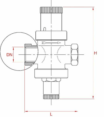 Pièces agricoles - Hydraulique - Réducteur de pression 3/4"