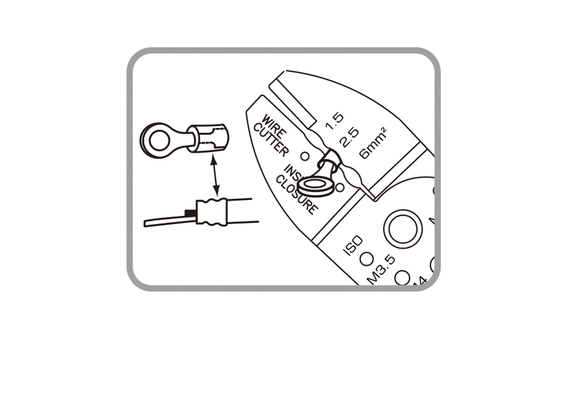 Outils - Outils divers - Pince à sertir standards cosses pré-isolées