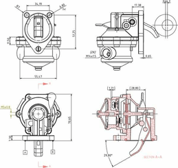 Pièces agricoles - Tracteur pièce adaptable - Pompe d'alimentation