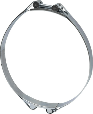 Pièces agricoles - Fasteners - Collier de serrage, 230-240 mm double boulon, double bande DIN912 zingué Kramp