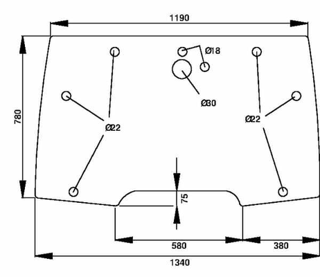 Pièces agricoles - Tracteur pièce origine - Pare-brise ouvrable