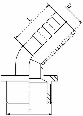 Pièces agricoles - Pièce Pulvérisateur - Embout 45° 40 mm x 1 1/4" M