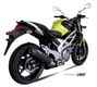 Silencieux MIVV Oval Carbon Cap carbone Suzuki Gladius SFV 650