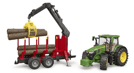 Loisirs - Jouets - John Deere 7R 350 avec remorque à grumes
