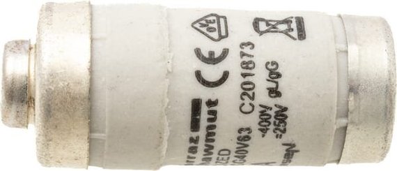 Pièces agricoles - Electricité - Fusible 400V 63A longueur 36mm
