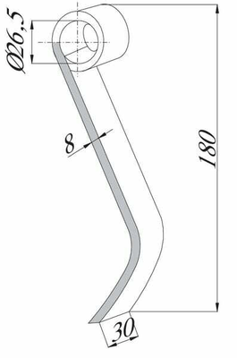 Pièces agricoles - Machines - Lame droite 03