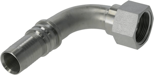 Pièces agricoles - Hydraulique - Raccord à sertir 4SH-DN32-1,5/8" UNF-90°
