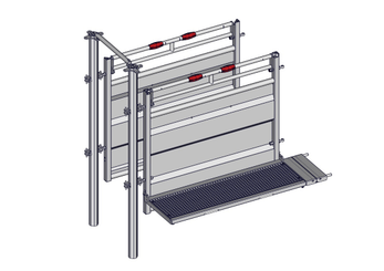 Accessoires et options matériel  - Matériel d'élevage - autre - RALLONGE DE COULOIR FIXE A SCELLER 2M