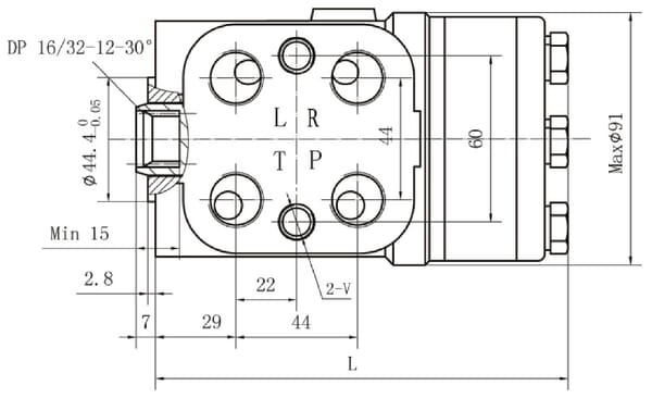 Pièces agricoles - Hydraulique - Unité de direction orbitale 100cc Kramp