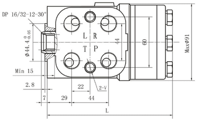 Pièces agricoles - Hydraulique - Unité de direction orbitale 100cc Kramp