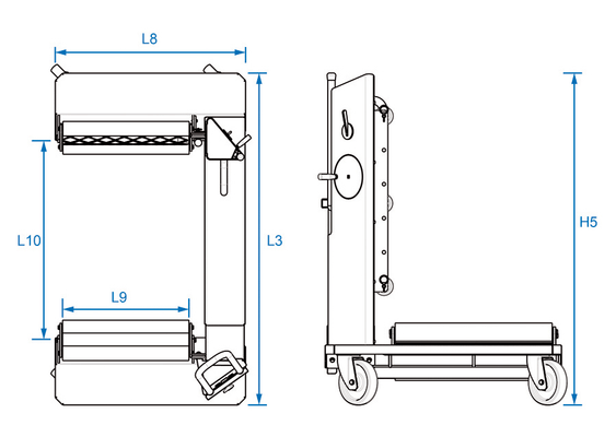 Outils - Outils divers - Chariot porte-roues 1.5T avec rotation de la roue