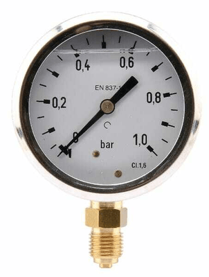 Pièces agricoles - Hydraulique - Manomètre Ø63 0-1bar ¼" inf.