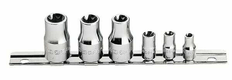 Jeu de 6 douilles 1/4 torx