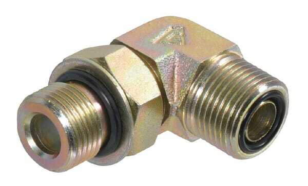 Pièces agricoles - Hydraulique - Raccord coude male ORFS/UNF 9/16 - 7/16