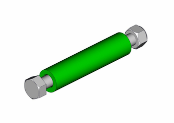 Materiels - Accessoires 0Kg-5Kg - ENTRETOISE + BOULON 8x92x9 SAFETY-AXIAL