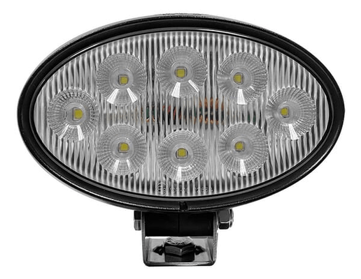 Pièces agricoles - Eclairage - Lampe de travail LED, 56 W, 5320 lm, ovale, blanc, 10/30 V, 160x100x74 mm, prise Deutsch, Wide flood, 8 LED Kramp