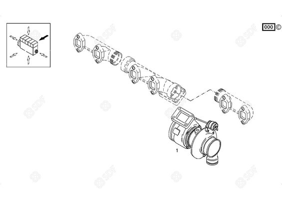 Pièces agricoles - Pieces moteur - TURBO COMPRESSEUR