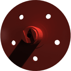 Pièces agricoles - Pièce divers - axe soudé peint