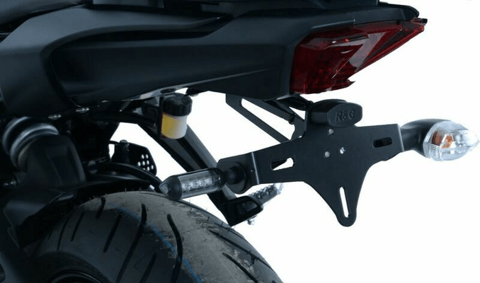 Pièces Quad & Motos - Equipement véhicule - Support de plaque R&G RACING noir Yamaha MT-07