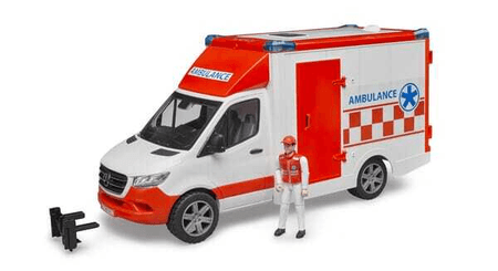 Loisirs - Jouets - Ambulance MB Sprinter avec chauffeur et module son et lumière