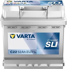 Pièces agricoles - Eclairage - Battery 12V 52Ah 470A C22 VARTA Dynamic SLI