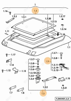 Pièces agricoles - Cabine et structure - DACHLUKE BLECH M.VERKL.HI