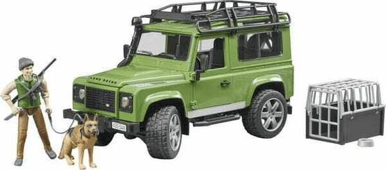 Loisirs - Jouets - Break Land Rover Defender avec forestier et chien