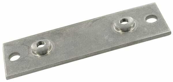 Pièces agricoles - Hydraulique - Plaque à visser inox Gr.5