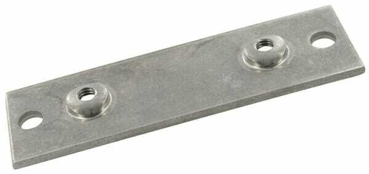 Pièces agricoles - Hydraulique - Plaque à visser inox Gr.5