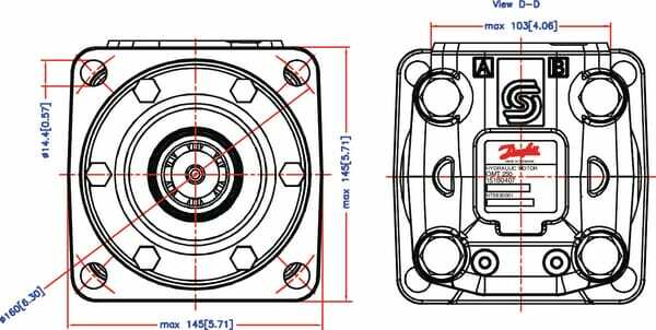 Pièces agricoles - Hydraulique - Moteur Orbit Cardan 1 3/8"Z6