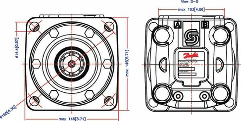 Pièces agricoles - Hydraulique - Moteur Orbit Cardan 1 3/8"Z6